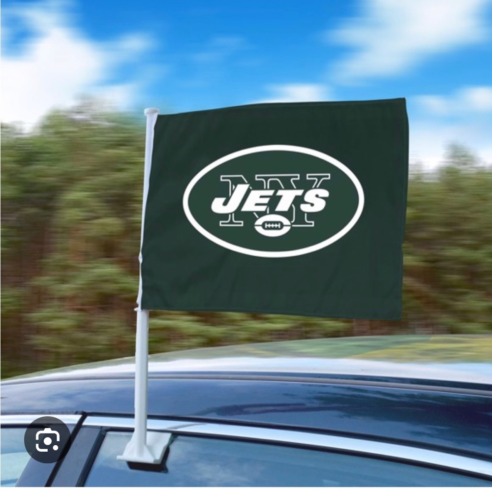 Nfl New York Jets Car Flag